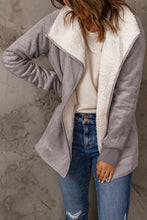 Load image into Gallery viewer, Faux Suede Sherpa Lining Jacket with Pockets