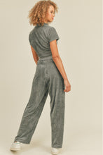 Load image into Gallery viewer, Kimberly C Full Size Cropped Polo Shirt and Wide Leg Pants Set