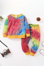 Load image into Gallery viewer, Kids Tie-Dye Top and Joggers Set