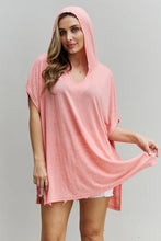 Load image into Gallery viewer, HEYSON Laid Back Full Size Hooded Poncho Top
