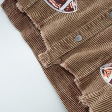 Load image into Gallery viewer, Dropped Shoulder Football Print Jacket