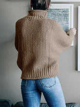 Load image into Gallery viewer, Dropped Shoulder Rolled Hem Sweater
