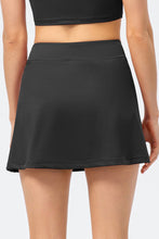Load image into Gallery viewer, Crisscross Waist Side Slit Athletic Skort