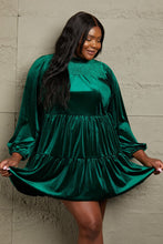 Load image into Gallery viewer, GeeGee Full Size Velvet Tiered Dress