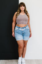 Load image into Gallery viewer, Judy Blue Twice As Much Full Size Run Two-Tone Shorts