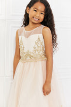 Load image into Gallery viewer, Kid's Dream Let's Dance Formal Tutu Dress in Light Apricot