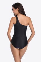 Load image into Gallery viewer, One-Shoulder Sleeveless One-Piece Swimsuit