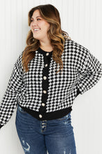 Load image into Gallery viewer, Andree by Unit London Life Full Size Tweed Cardigan in Black