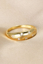 Load image into Gallery viewer, Inlaid Zircon Star Ring