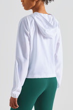 Load image into Gallery viewer, Half-Zip Hooded Sports Top