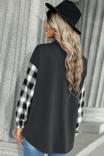 Load image into Gallery viewer, Plaid Dropped Shoulder Shirt with Breast Pocket