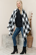 Load image into Gallery viewer, Justin Taylor Plaid Raw Hem Scarf