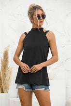 Load image into Gallery viewer, Cutout Mock Neck Tank