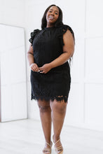 Load image into Gallery viewer, Sweet Lovely by Jen Full Size Fit for Royalty Lace Flutter Sleeve Dress