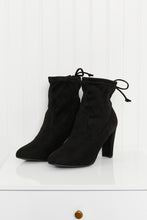 Load image into Gallery viewer, Legend Fall Mood Drawstring Heeled Ankle Booties