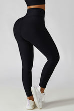 Load image into Gallery viewer, Crossover Waist Seamless Yoga Leggings