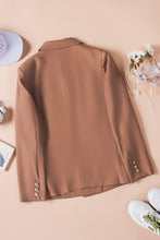 Load image into Gallery viewer, Double-Breasted Lapel Collar Long Sleeve Blazer