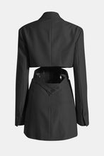 Load image into Gallery viewer, Cutout Mini Blazer Dress