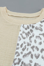 Load image into Gallery viewer, Leopard Patchwork Long Sleeve Top