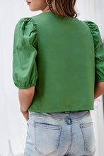 Load image into Gallery viewer, V Neck Puff Sleeve Top