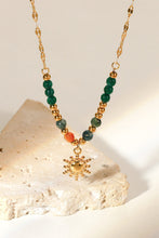 Load image into Gallery viewer, Sun Pendant Natural Stone Necklace
