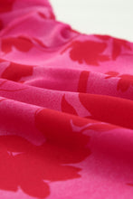 Load image into Gallery viewer, Floral Ruffled Tie Back High-Low Blouse