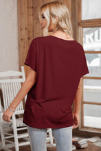 Load image into Gallery viewer, Solid V-Neck Short Sleeve Tee