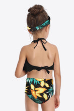 Load image into Gallery viewer, Printed Layered Halter Neck Two-Piece Swim Set