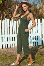 Load image into Gallery viewer, Scoop Neck Sleeveless Jumpsuit with Pockets