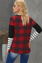 Load image into Gallery viewer, Mixed Print Long Sleeve Top