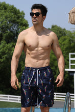 Load image into Gallery viewer, Full Size Printed Drawstring Swim Trunks