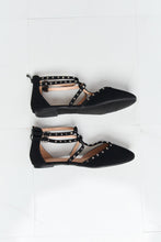Load image into Gallery viewer, Forever Link Stud Trim Strappy Flats