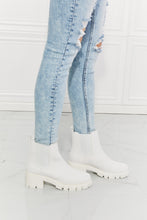 Load image into Gallery viewer, MMShoes Work For It Matte Lug Sole Chelsea Boots in White