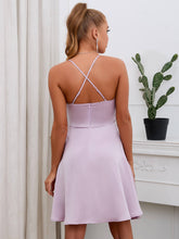 Load image into Gallery viewer, Bow Detail Halter Neck Mini Dress