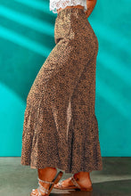 Load image into Gallery viewer, Printed Ruffled Wide Leg Pants