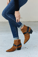 Load image into Gallery viewer, Qupid Animal Print Faux Suede PU Booties
