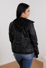 Load image into Gallery viewer, Coalition LA Michigan Avenue Hooded Vegan Leather Jacket