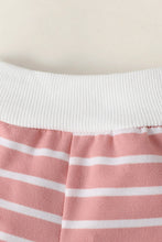 Load image into Gallery viewer, Baby Striped Decorative Button Top and Joggers Set