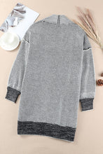 Load image into Gallery viewer, Heathered Fleece Lined Open Front Cardigan