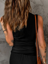Load image into Gallery viewer, Ribbed Notched Tank Top