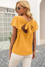 Load image into Gallery viewer, Knotted Cut Out Back Top
