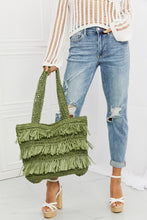 Load image into Gallery viewer, Fame The Last Straw Fringe Straw Tote Bag