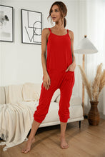 Load image into Gallery viewer, Patch Pocket Cami Jumpsuit