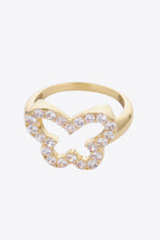 Load image into Gallery viewer, Rhinestone Butterfly-Shaped Ring