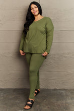 Load image into Gallery viewer, Zenana Lazy Days Full Size Long Sleeve and Leggings Set