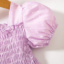 Load image into Gallery viewer, Printed Square Neck Smocked Dress