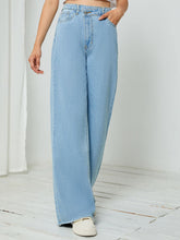 Load image into Gallery viewer, High Waist Straight Leg Jeans