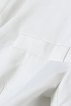 Load image into Gallery viewer, GAWQO Bubble Hem V-Neck Blazer