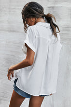 Load image into Gallery viewer, Satin Button Down Collared Shirt