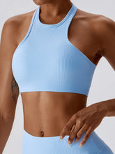 Load image into Gallery viewer, Halter Neck Sleeveless Cropped Tank Top